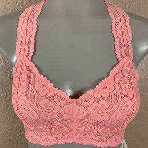 NWT Intimately Coral Lace Racerback Bralette